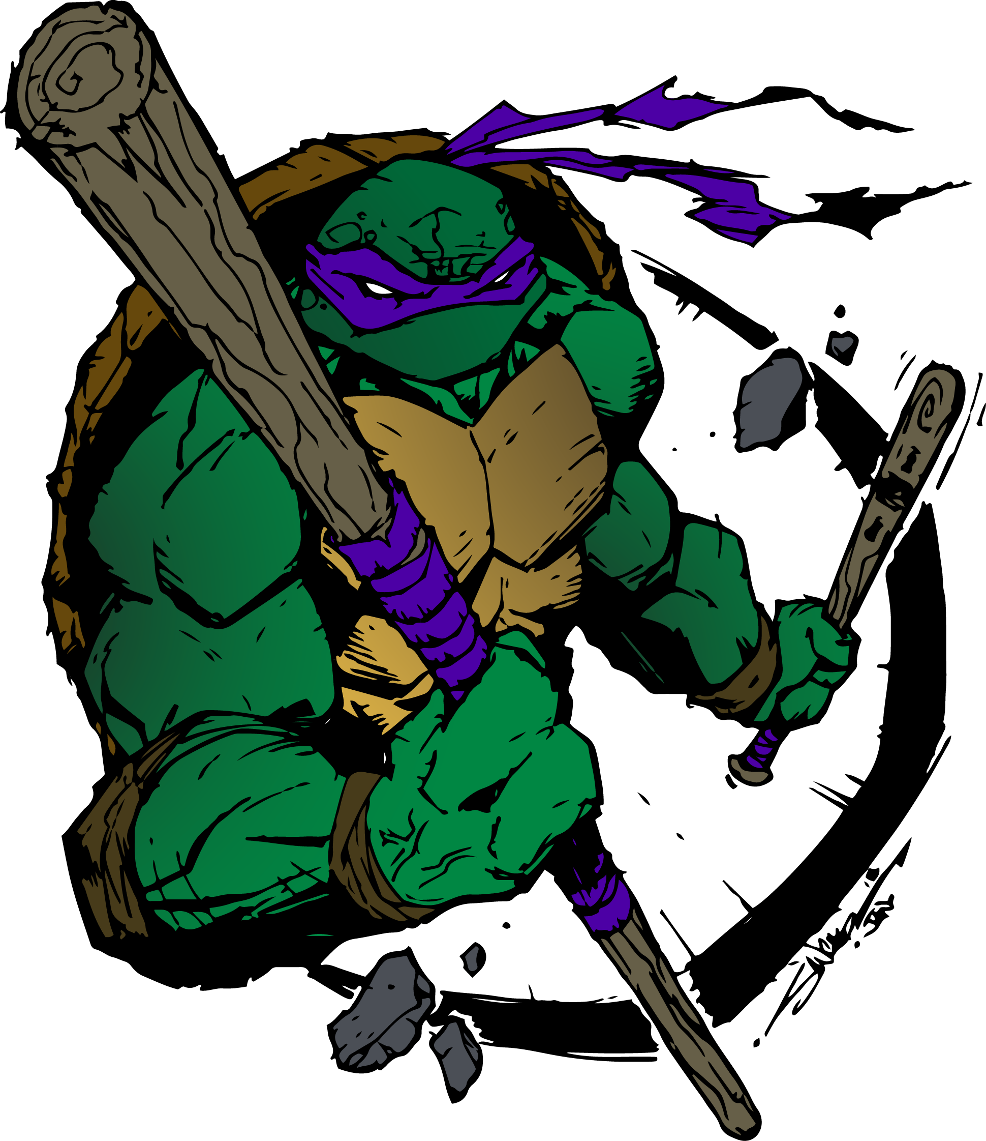 TMNT (Donatello) Inking and Coloring
